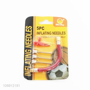 Good quality 5pcs inflating needles for bicycle/football