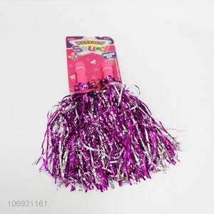 Wholesale price fashion party cheerleading tinsel pom pom