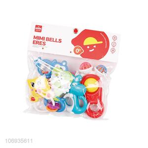Wholesale Unique Design Baby Rattle Plastic Hand Shaking Bell Toy Set