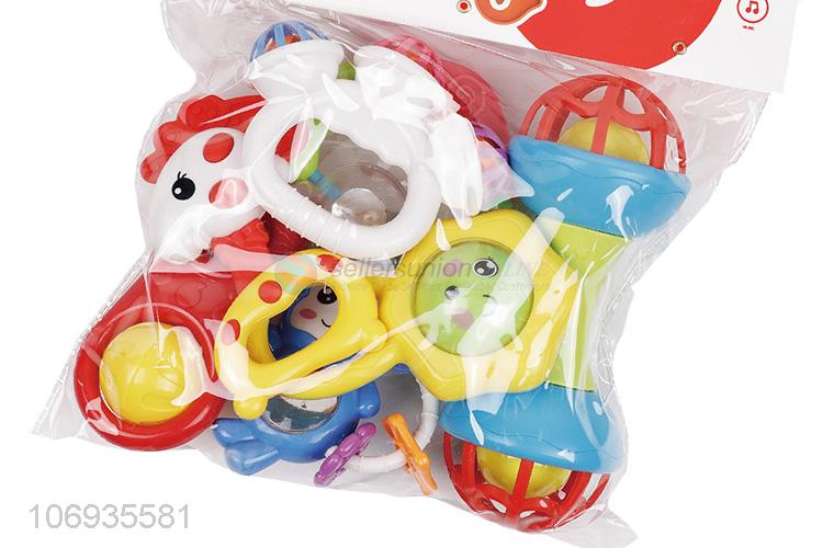 Most Selling Educational Toys Plastic Hand Shake Bell Toy Set