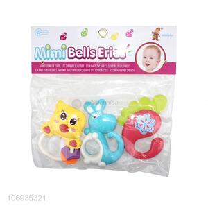 High Sales Early Educational Plastic Baby Rattle Set Bell Teether Toys