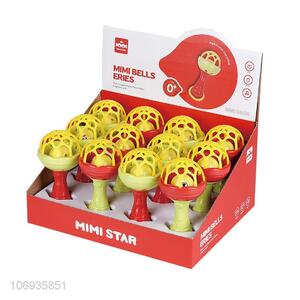 Factory Sell Educational Infant Toys Plastic Rattles Toys Baby Hand Bell Toys