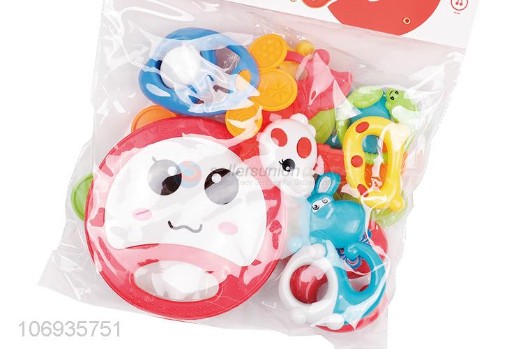 Top Selling Educational Toys Hand Shaker Bell Plastic Rattle Bell Toy Set