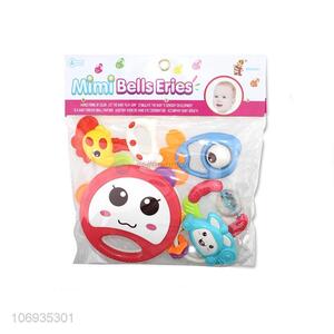 New Cute Cartoon Hand Bell Toy Baby Rattle Set Shaking Plastic Toys Set