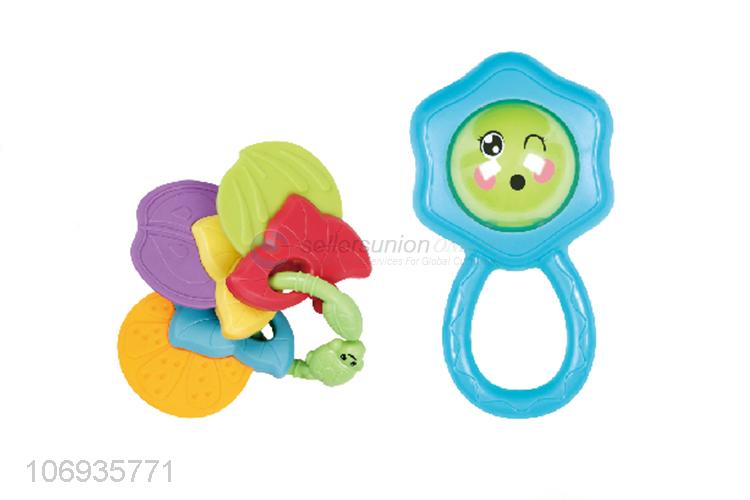 High Quality Infant Educational Toy Plastic Hand Shark Bell Toys Set