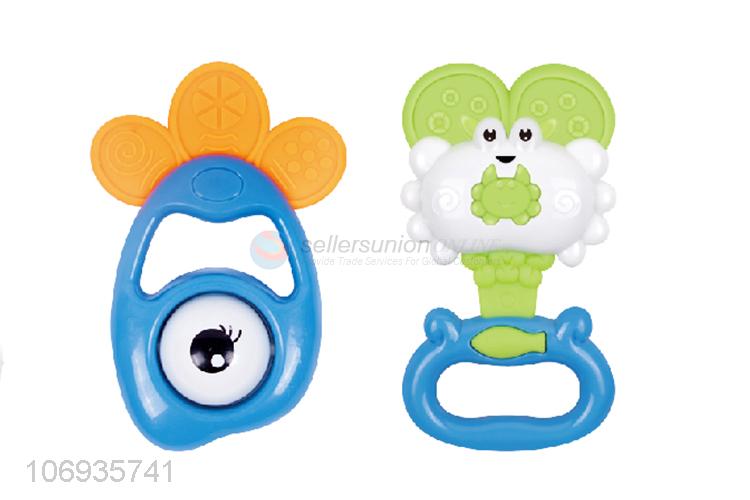 Suitable Price Cartoon Plastic Hand Bell Baby Rattle Toy Educational Toys Set