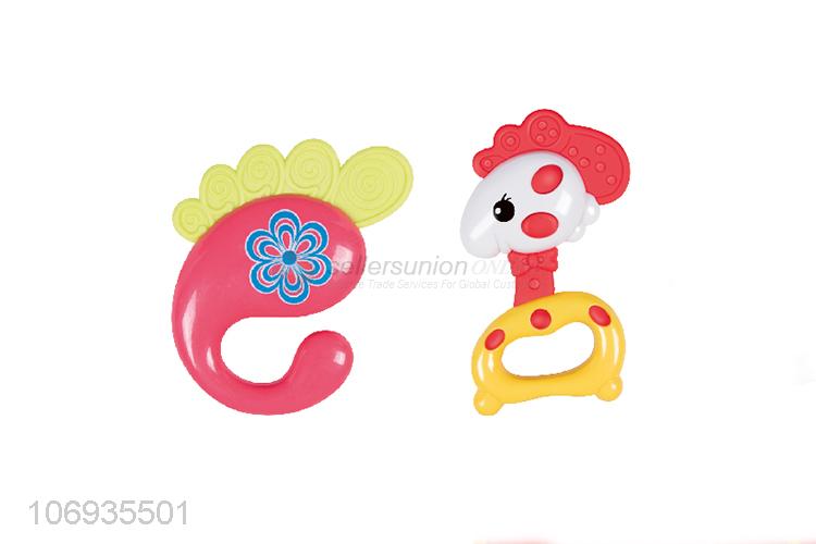 Hot Sale Lovely Infant Educational Toy Plastic Baby Hand Shake Bell Toy Set