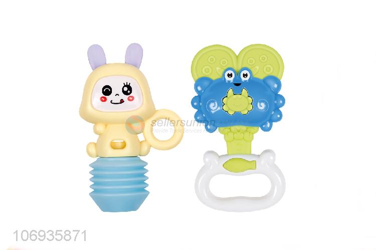 Reasonable Price Baby Education Rattle Toy Plastic Hand Bell Toy Set
