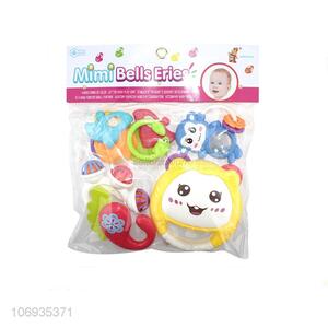 Hot Sale Baby Education Rattle Toy Plastic Hand Bell Toy Set
