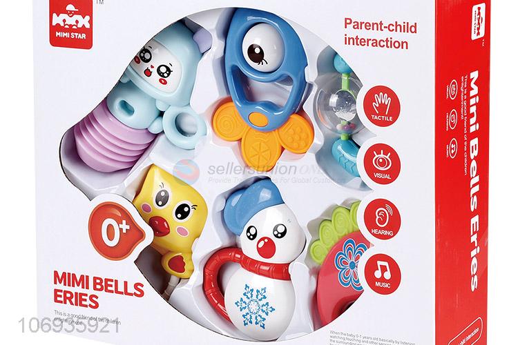 Factory Sell Safty Plastic Baby Rattle Ringing Bell Baby Rattle Toys