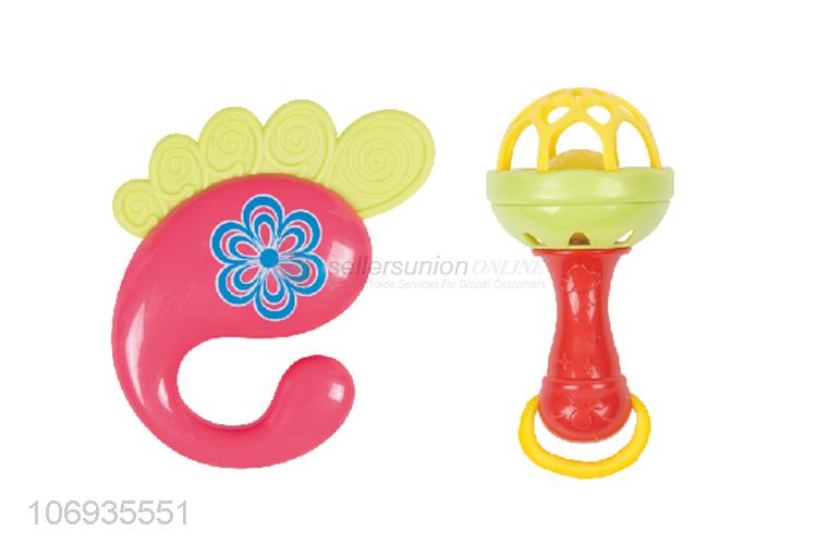 Reasonable Price Color Plastic Bells Toys Baby Shaking Hand Bells Toys Set