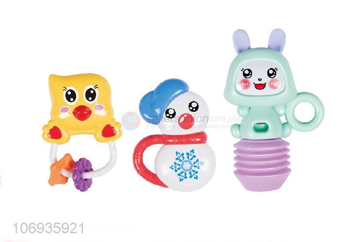 Factory Sell Safty Plastic Baby Rattle Ringing Bell Baby Rattle Toys
