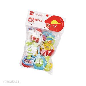High Quality Plastic Baby Rattle Hand Shake Bell Ring Educational Toys Set