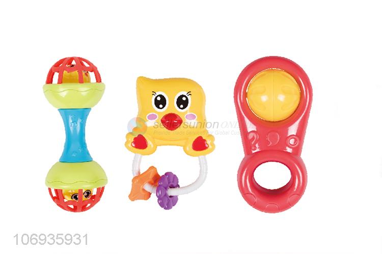 Hot Selling Lovely Infant Educational Toy Plastic Baby Hand Shake Bell Toy Set