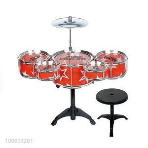 Cheap Beautiful Kids Plastic Music Instrument Jazz Drum Set Toys Music Instruments Toys