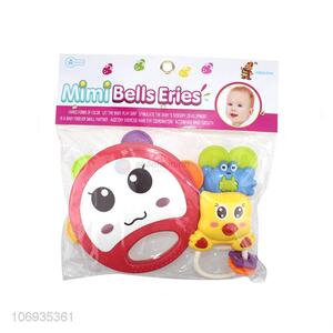 Promotion Baby Toys Lovely Plastic Cartoon Baby Shaking Hand Bell Baby Rattle Play Set Toys