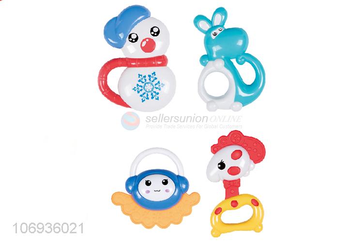 Wholesale Unique Design Colorful Plastic Baby Rattle Bell Baby Toy Set