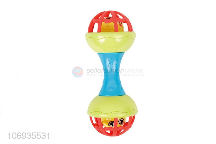 Hot Selling Plastic Mini Happy Hand Shake Bell Rattle Baby Toys Set