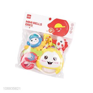 Hot Sale Lovely Infant Educational Toy Plastic Baby Toy Hand Shake Bell Toy Set