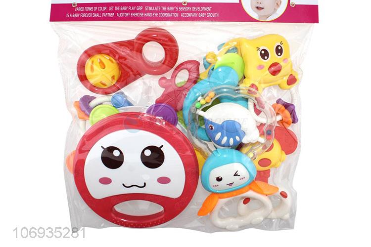 High Sales Eco-Friendly Security Mini Bell Rattle Baby Toys Plastic Baby Toy