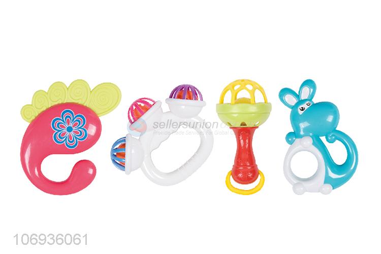 New Product Plastic Baby Toys Hand Shake Bell Ring Toys Educational Toys Set