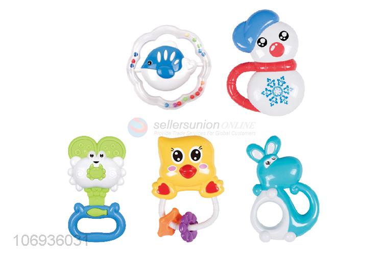 Bottom Price Lovely Cartoon Baby Rattle Toys Best Plastic Baby Bell Toys