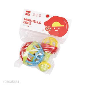 Direct Price Cartoon Hand Bell Toy Baby Rattle Set Shaking Plastic Toys Set