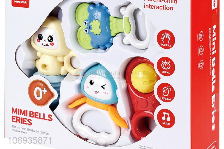 Reasonable Price Baby Education Rattle Toy Plastic Hand Bell Toy Set
