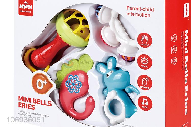 New Product Plastic Baby Toys Hand Shake Bell Ring Toys Educational Toys Set