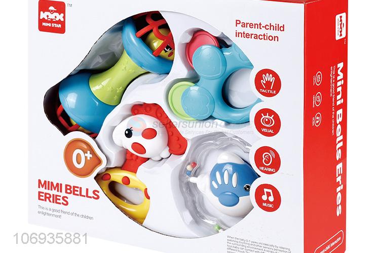Most Popular Educational Infant Toys Plastic Hand Shark Bell Toy Set