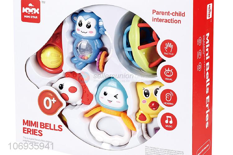 Lowest Price Funny Design Plastic Baby Toy Hand Shark Bell Toy For Kids