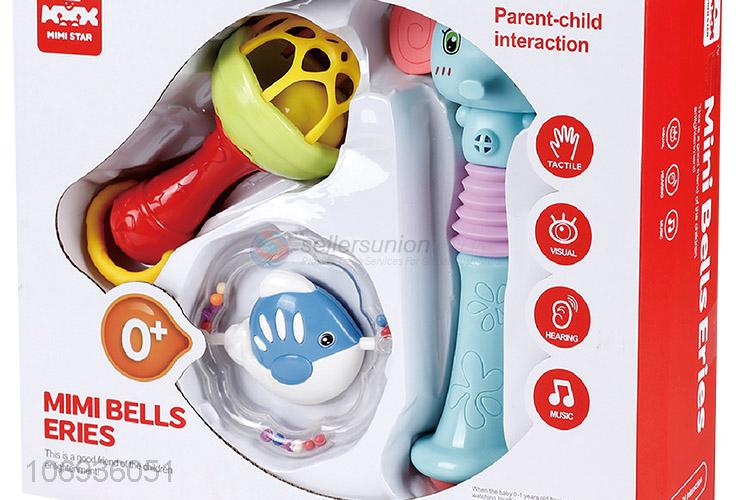 Hot Style Lovely Infant Educational Toy Plastic Baby Toy Hand Shake Bell Toy Set