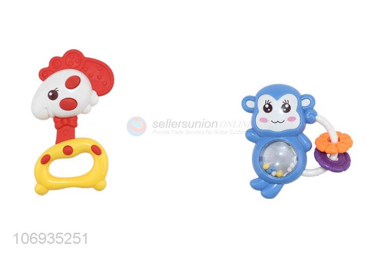Wholesale Hand Shaker Bell Jingle Ring Rattle Ball Toy Plastic Baby Toy Set
