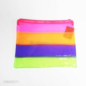 High quality color plastic waterpoof document file bag
