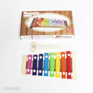 Wholesale kids percussion musical instrument wooden toy xylophone with 8 tones
