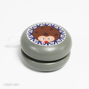 High Quality Wooden YO-YO with Cartoon Animal Printing for Promotion