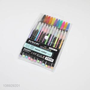 New products stationery 12pcs highlighters + 12pcs glitter pencs