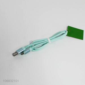 Wholesale mint green nylon usb data line for Android mobile phones