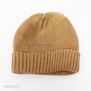 Factory wholesale men winter warm acrylic knitted beanie hat