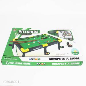 Customized logo flocked table billiards snooker game set for children