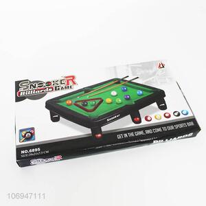 Custom Plastic Mini Flocking Snooker Billiards Game Toy