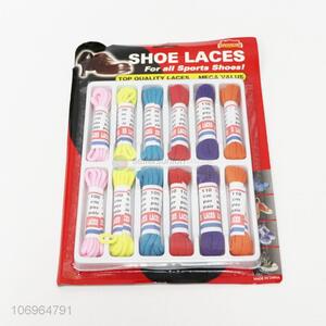 Factory direct sell 12pcs/set shoes laces for sports shoes