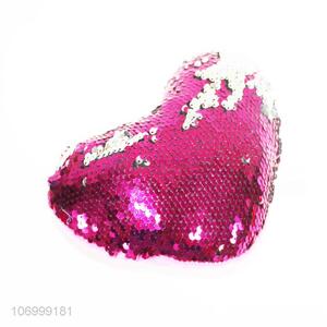 Premium quality colorful sequin gitter love heart plush pendant