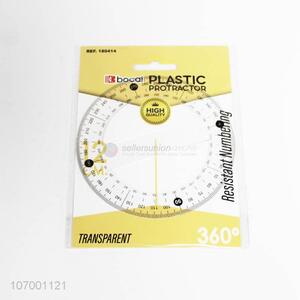Good Quality Plastic Transparent 360° Protractor