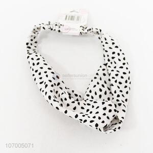 Custom printed polyester plain elastic fabric flower headbands