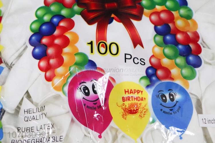 100PC乳胶气球，12寸