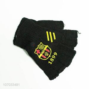 Custom Promotional Winter Half Finger Knit Gloves for Men