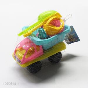 New design children outdoor plastic sand beach toy truck set