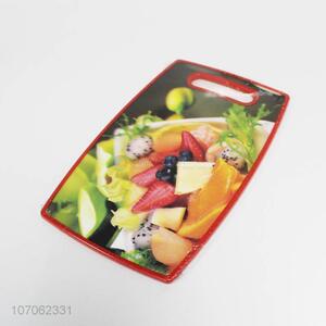 Suitable Price Kitchen Chopping Plastic Cutting Board with Handle