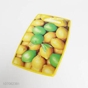 Premium quality non-slip plastic fruits pattern chopping cutting board
